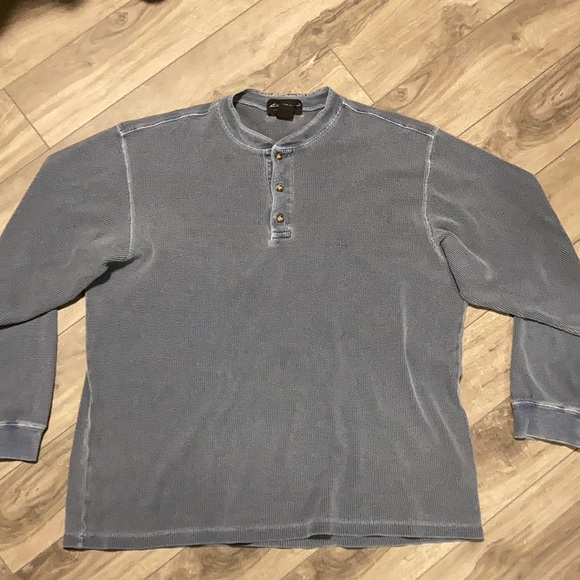 Vintage L Eddie Bauer denim sweater - Picture 2 of 3